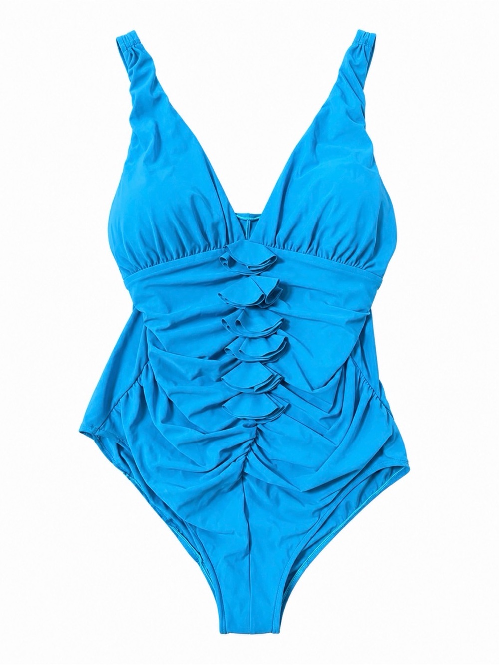 INC Women’s Size 20– One-Piece Swimsuit Turquoise Blue EUC